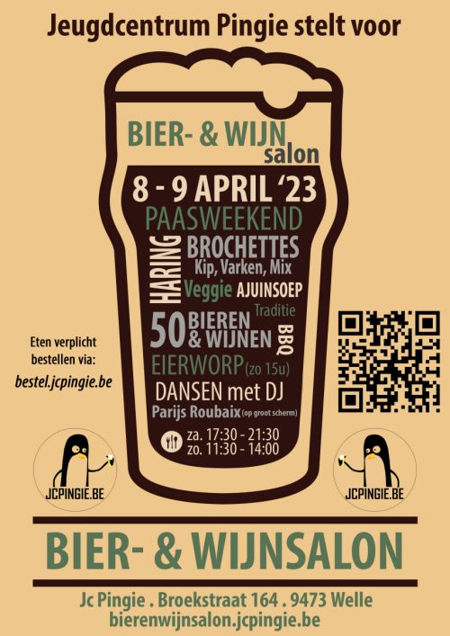 Bier- en wijnsalon bij JC Pingie