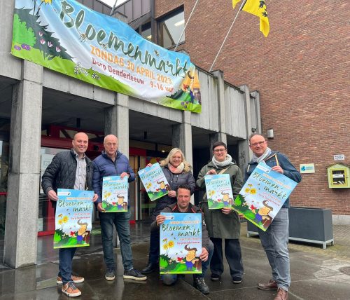 Bloemenmarkt op 30 april op het Dorp in Denderleeuw